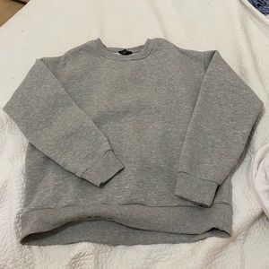 gray crew neck